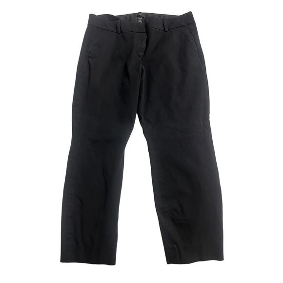 J. Crew Black Black Bi-Stretch Cameron Crop Pant - Size 12 - Picture 1 of 7